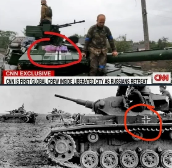 Brak dowodów na to, że krzyże na ukraińskich pojazdach wojskowych powiązane są z symboliką nazistowską