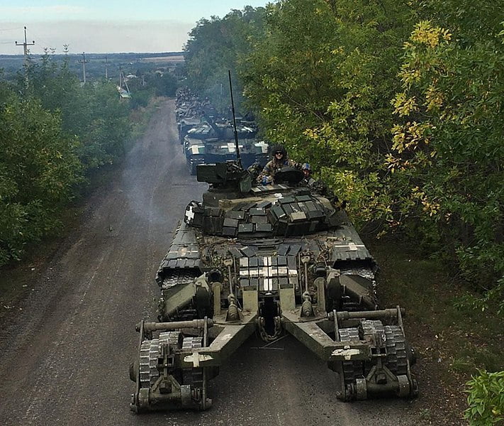 Ukrainian tank column during the Kharkiv offensive, September 2022. Source: Mil.gov.ua