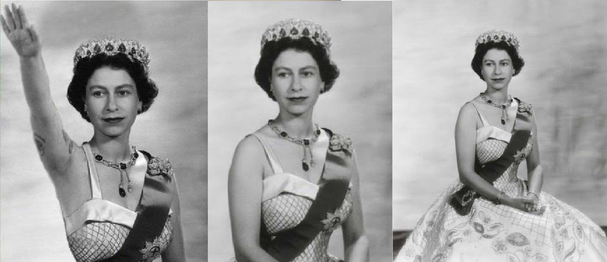 Elizabeth II Photomontage Comparison