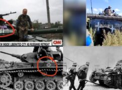 Białe krzyże na ukraińskich pojazdach wojskowych a symbolika nazistowska