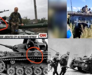 Brak dowodów na to, że białe krzyże na ukraińskich pojazdach wojskowych powiązane są z symboliką nazistowską
