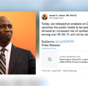 Joseph Ladapo, naczelny lekarz stanu Floryda, powołuje się na niewiarygodną analizę dotyczącą szczepionki mRNA