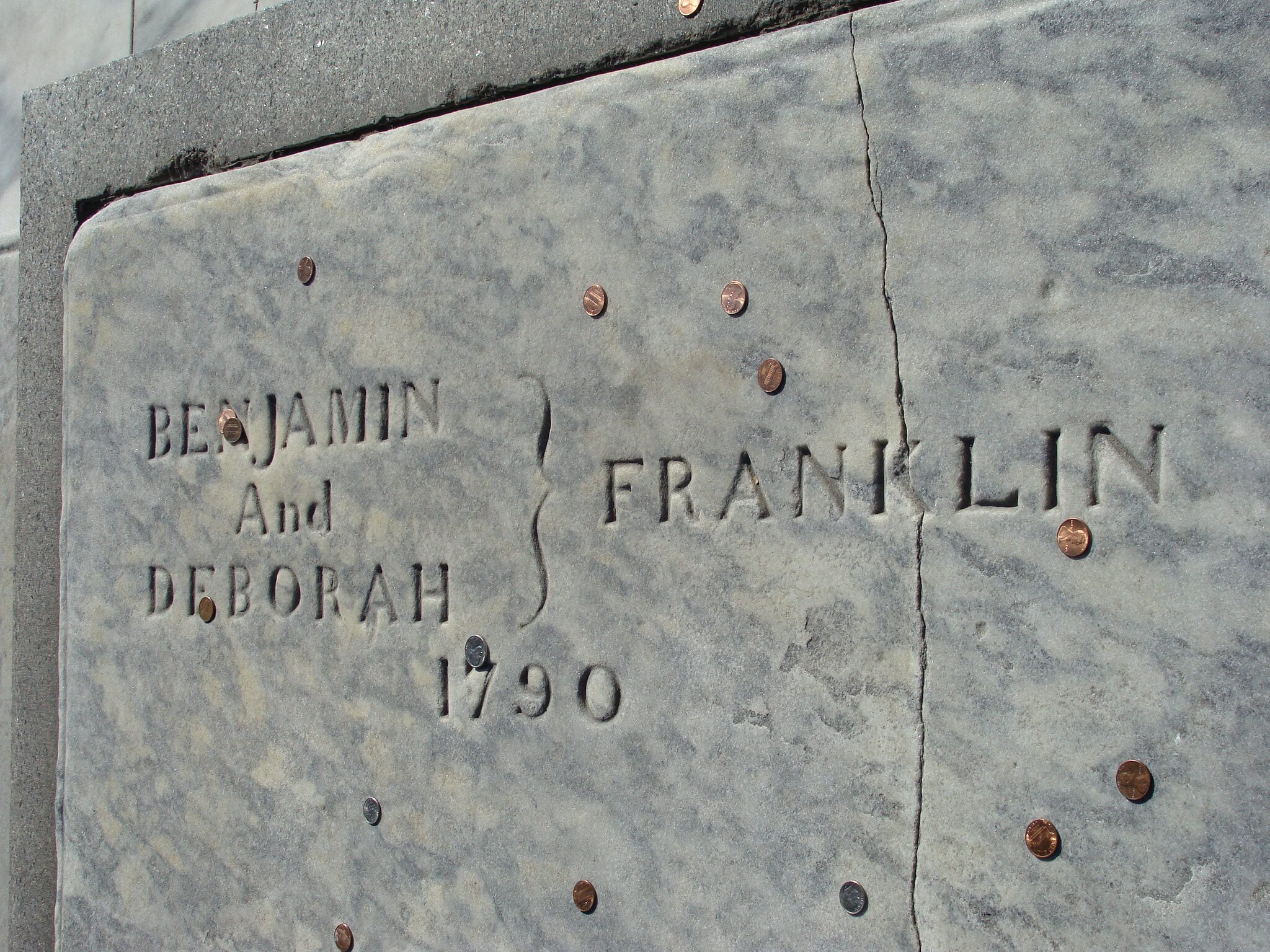 Grób Benjamina Franklina. Źródło: Ben Sutherland