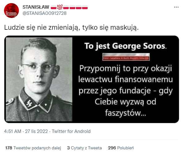 George Soros wciąż żyje. Nigdy też nie współpracował z nazistami