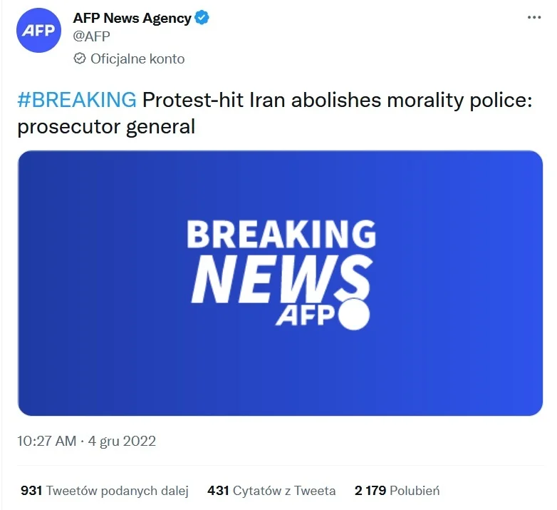 Morality police in Iran / AFP