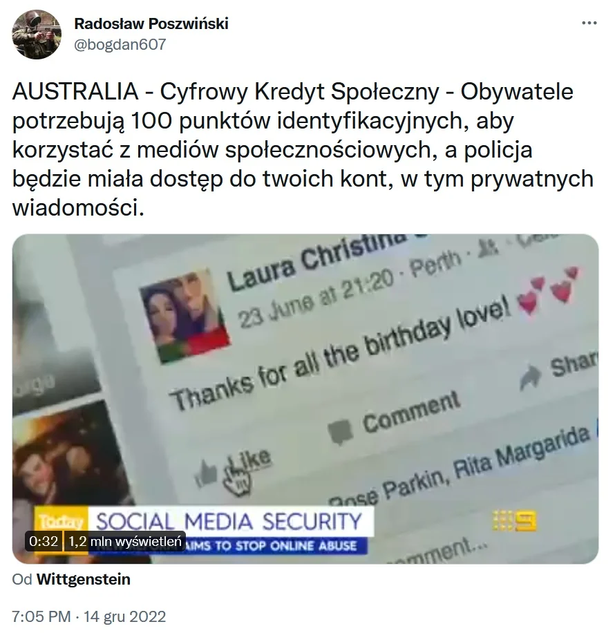Cyfrowy kredyt społeczny u Poszwińskiego