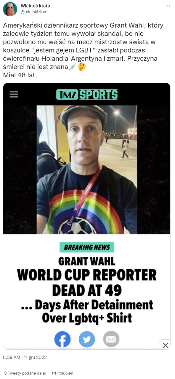 Grant Wahl died of ruptured aortic aneurysm