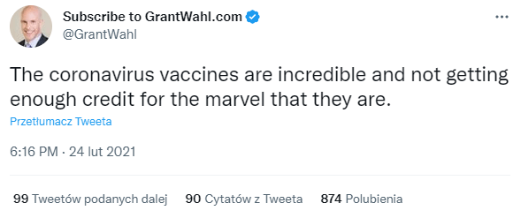 Nie ma dowodów na to, by Grant Wahl zmarł z powodu przyjęcia szczepionek
