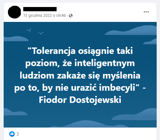 Dostoevsky's quote about tolerance is fake