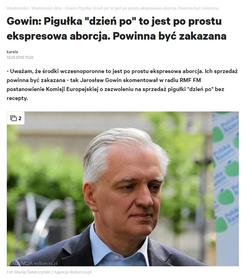 Gowin pigułka dzień po