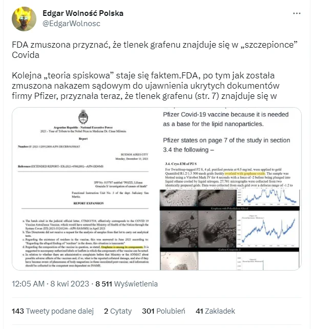 Edgar Wolność Polska grafen