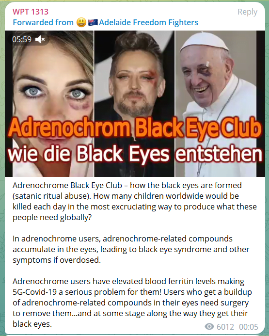 Black Eye Club adrenochrom