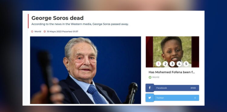 George Soros znowu przeżył swoją śmierć
