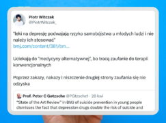Leki przeciwdepresyjne — manipulacja Piotra Witczaka