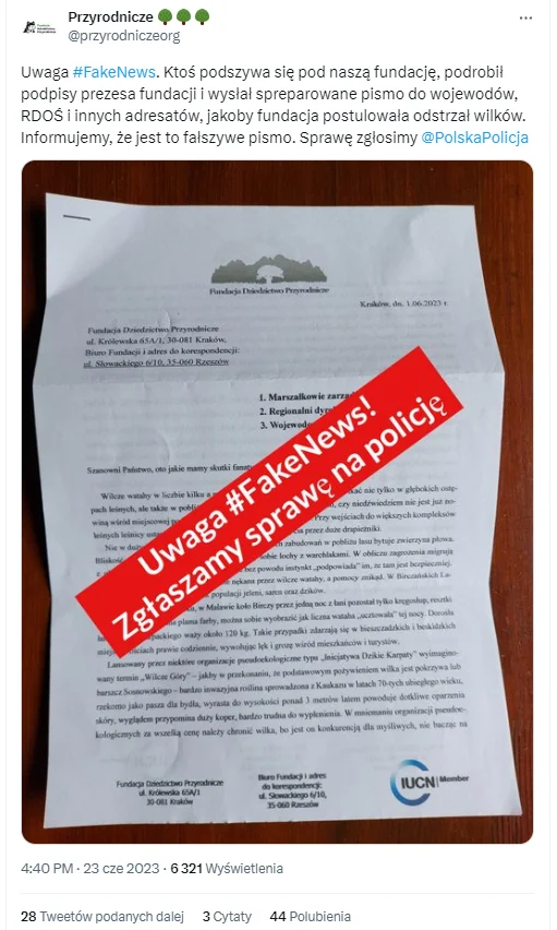 Fundacja Dziedzictwo Przyrodnicze Wilki