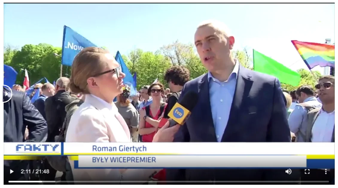 Roman Giertych nie został nazwany „działaczem LGBT” na antenie TVN