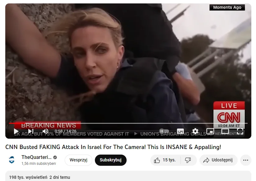CNN did not fabricate the footage of the missile attack