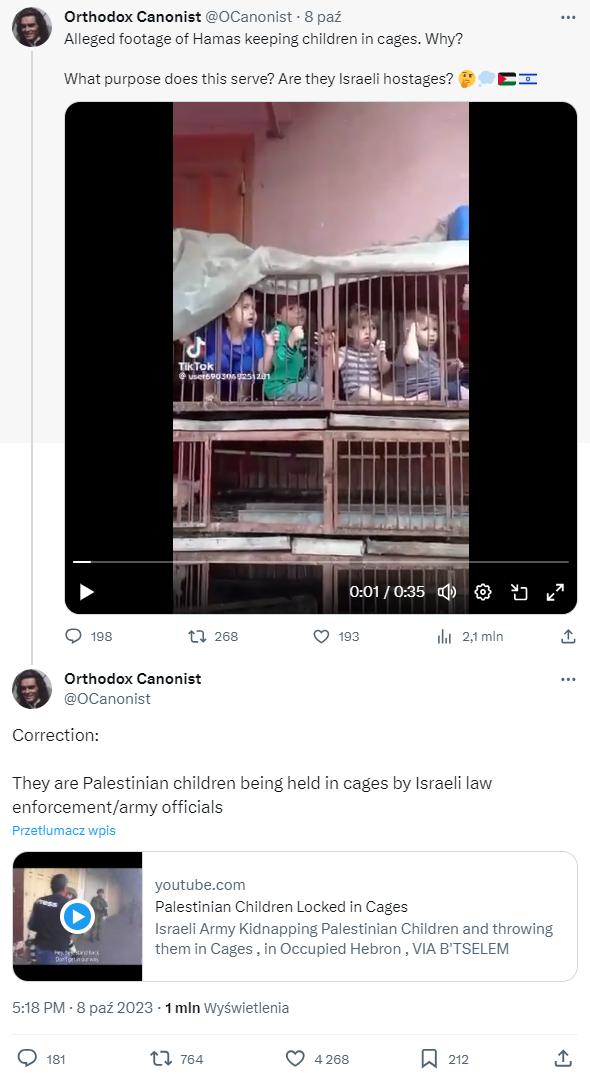 The video shows Israeli children kidnapped by Hamas.
