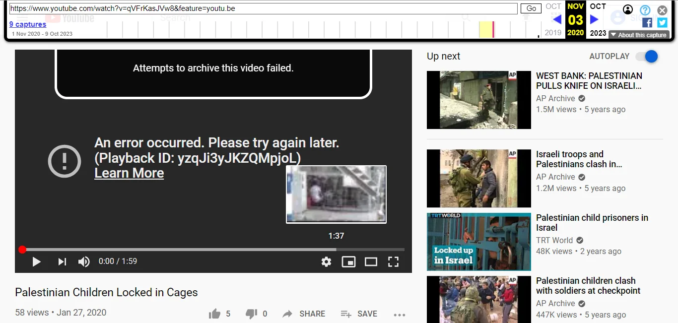 The video shows Israeli children kidnapped by Hamas.