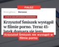 Krzysztof Śmiszek nie wystąpił w filmie porno