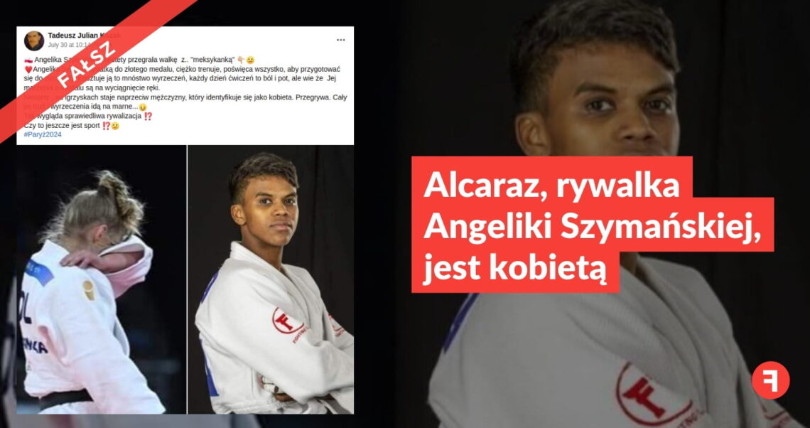 Alcaraz, rywalka Angeliki Szymańskiej, jest kobietą