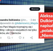 Aleksandra Dulkiewicz nie napisała posta o „polakach” i „Niemcach”