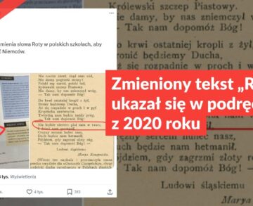 Zmieniony tekst „Roty” ukazał się w podręczniku z 2020 roku