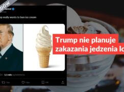 Trump nie planuje zakazania jedzenia lodów