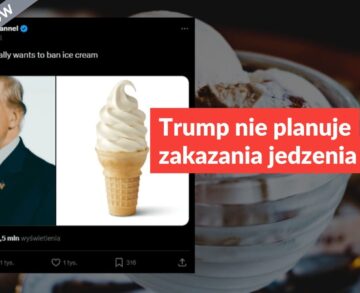 Trump nie planuje zakazania jedzenia lodów