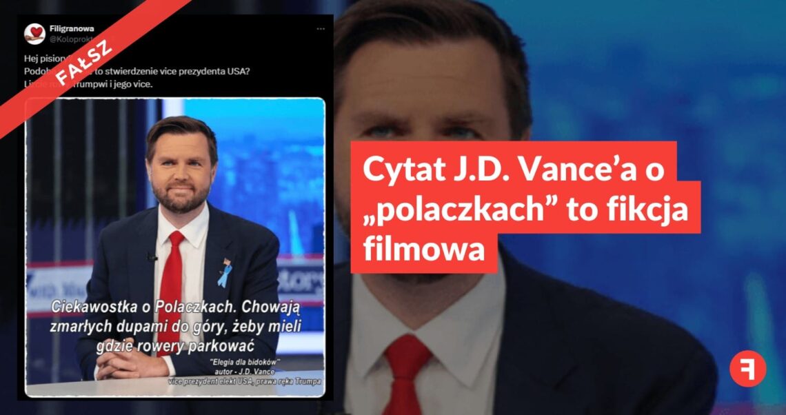 Cytat J.D. Vance’a o „polaczkach” to fikcja filmowa