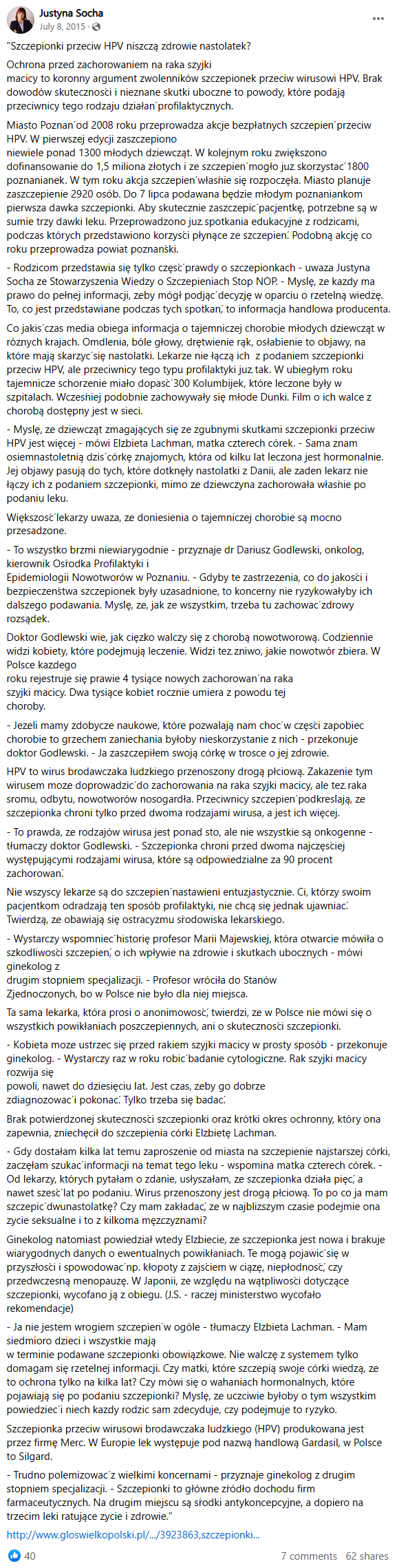 Ruchy antysystemowe i szczepienia przeciw HPV: analiza kampanii dezifnormacyjnych