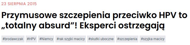 Ruchy antysystemowe i szczepienia przeciw HPV: analiza kampanii dezifnormacyjnych