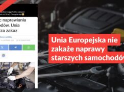 Unia Europejska nie zakaże naprawy starszych samochodów