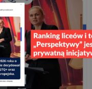 Ranking liceów i techników „Perspektywy” jest prywatną inicjatywą