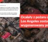 Ocalały z pożaru dom z Los Angeles został wygenerowany przez AI