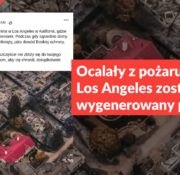 Ocalały z pożaru dom z Los Angeles został wygenerowany przez AI