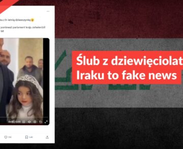 Ślub z dziewięciolatką w Iraku to fake news