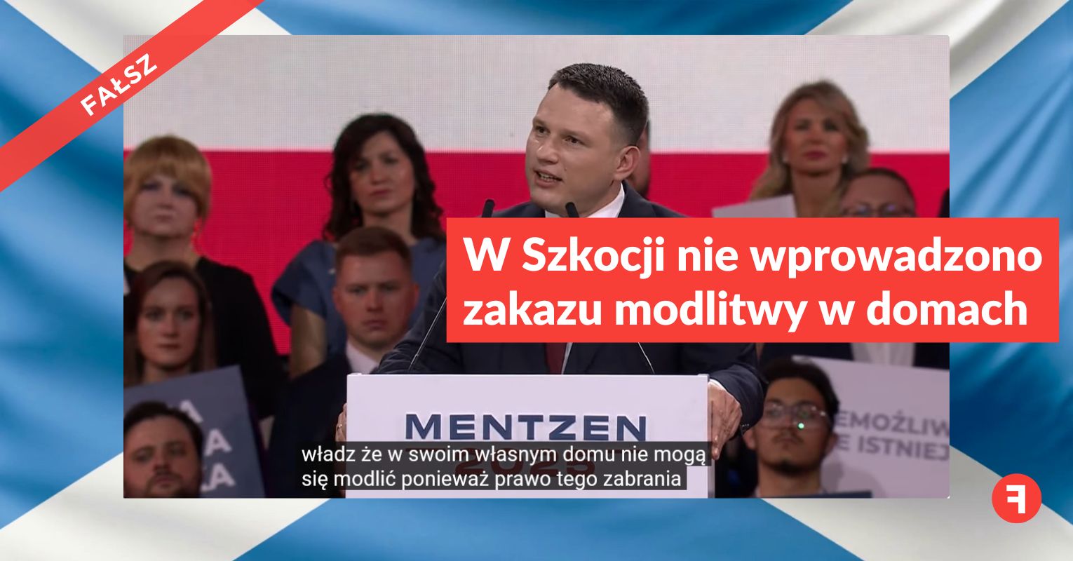 W Szkocji nie wprowadzono zakazu modlitwy w domach