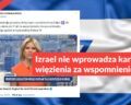 Izrael nie wprowadza kary więzienia za wspomnienie Jezusa