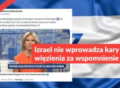 Izrael nie wprowadza kary więzienia za wspomnienie Jezusa