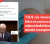 TSUE nie stwierdził, że lekarze ponoszą odpowiedzialność za skutki szczepień