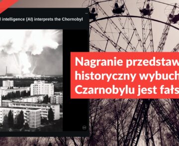 Nagranie przedstawiające historyczny wybuch w Czarnobylu jest fałszywe