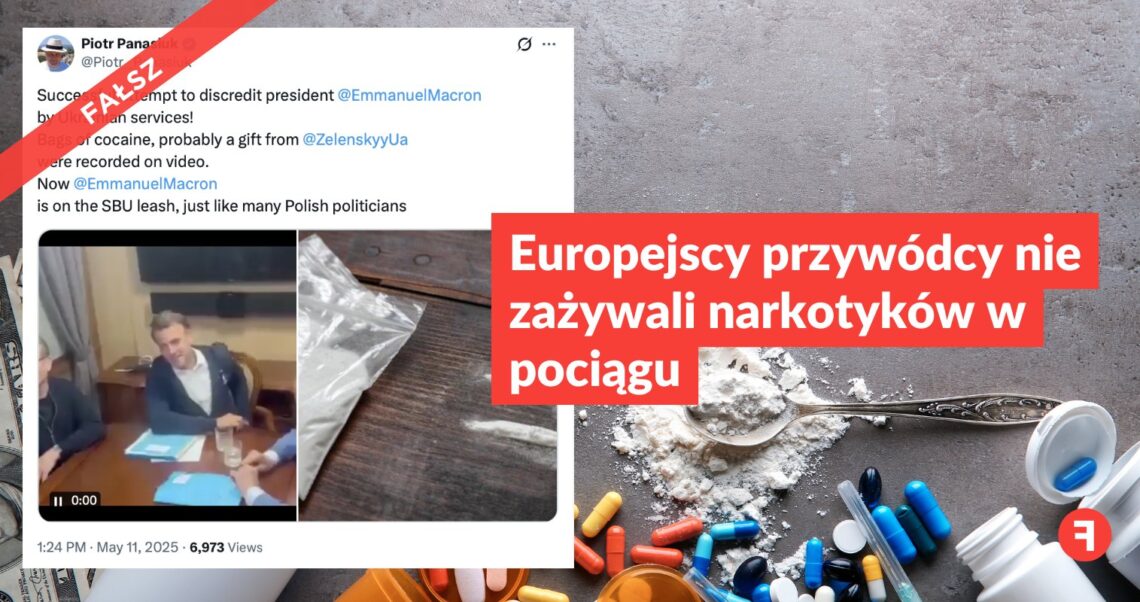 Europejscy przywódcy nie zażywali narkotyków w pociągu