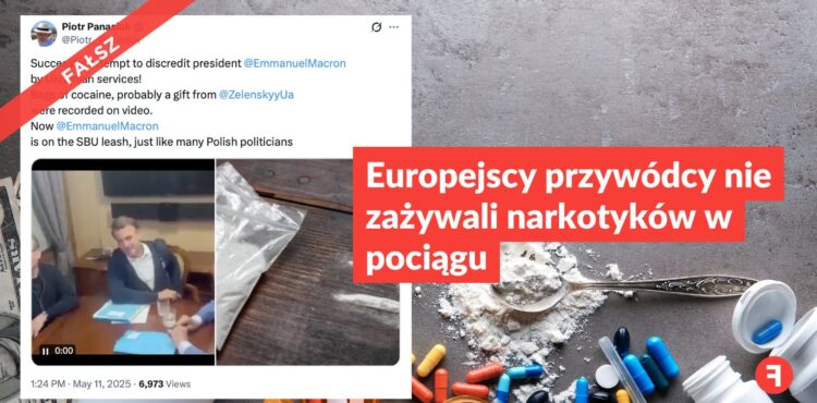 Europejscy przywódcy nie zażywali narkotyków w pociągu