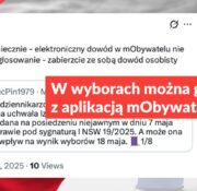 W wyborach można głosować z aplikacją mObywatel