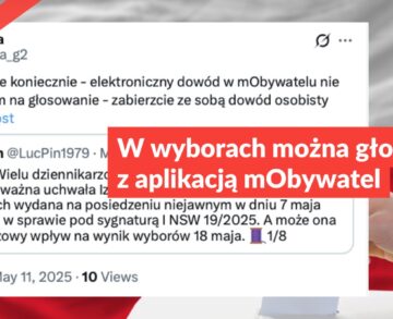 W wyborach można głosować z aplikacją mObywatel