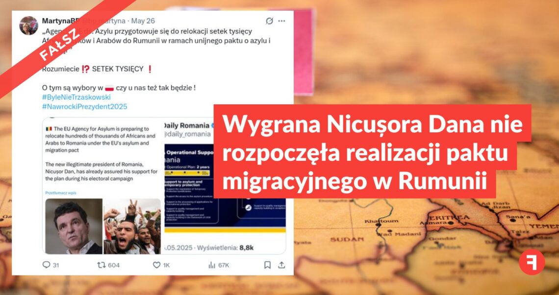 Wygrana Nicusora Dana nie rozpoczęła realizacji paktu migracyjnego w Rumunii