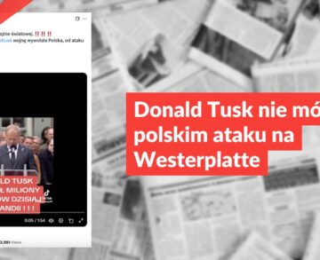 Donald Tusk nie mówił o polskim ataku na Westerplatte