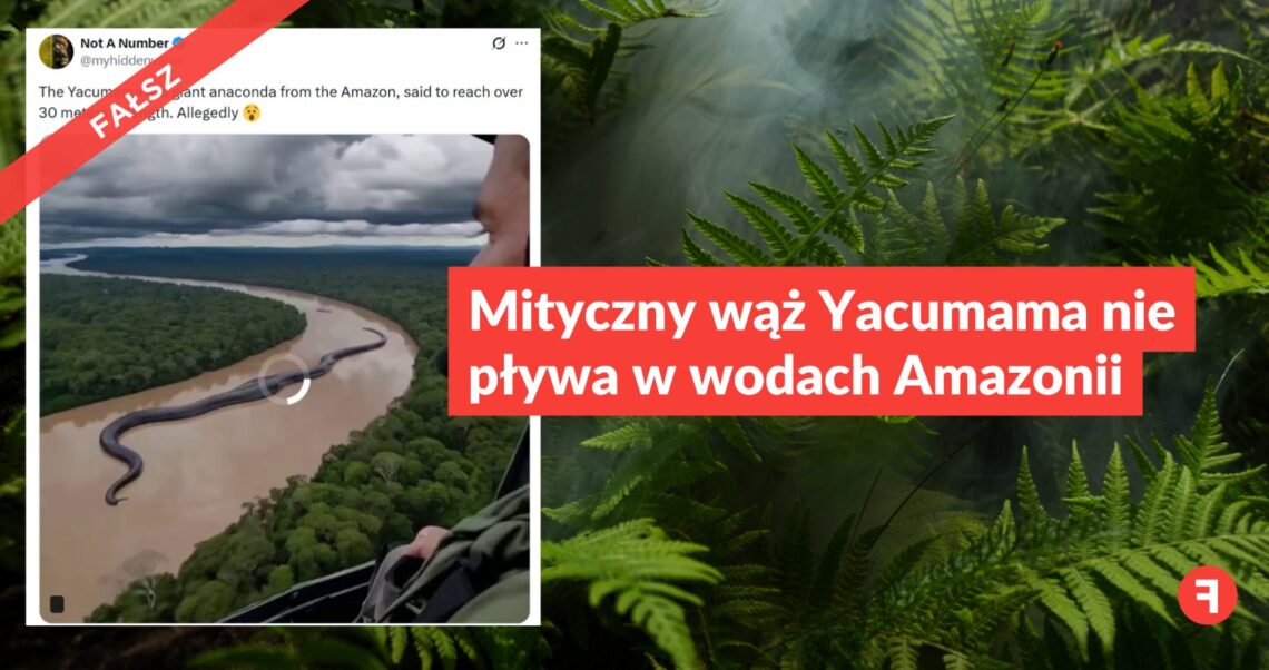Mityczny wąż Yacumama nie pływa w wodach Amazonii
