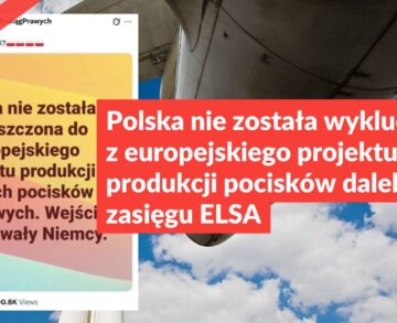 Polska nie została wykluczona z europejskiego projektu produkcji pocisków dalekiego zasięgu ELSA